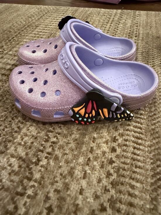 Crocs Other - RARE CROCS KIDS Classic IAM Butterfly Clog 211262 Mystic Purple Toddlers Sz 13 C